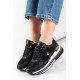 Bevelry Hills Polo Club casual μαύρα γυναικεία sneakers με διχρωμία στη σόλα BHW617100 - 0003 black Bevelry Hills Polo Club casual μαύρα γυναικεία sneakers με διχρωμία στη σόλα BHW617100 - 0003 black
