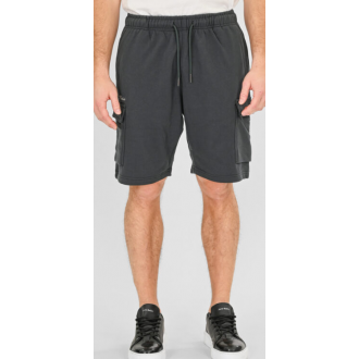 Rebase Ανδρική Αθλητική Βερμούδα Shorts with Cargo Pockets Terry Fleece 261RMS-6025 shadow grey