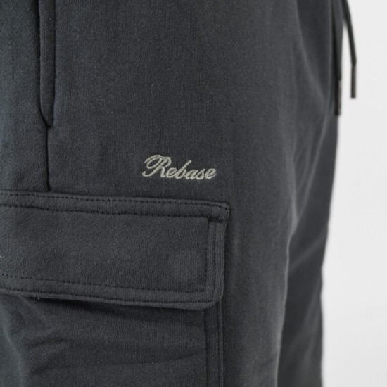 Rebase Ανδρική Αθλητική Βερμούδα Shorts with Cargo Pockets Terry Fleece 261RMS-6025 shadow grey Rebase Ανδρική Αθλητική Βερμούδα Shorts with Cargo Pockets Terry Fleece 261RMS-6025 shadow grey