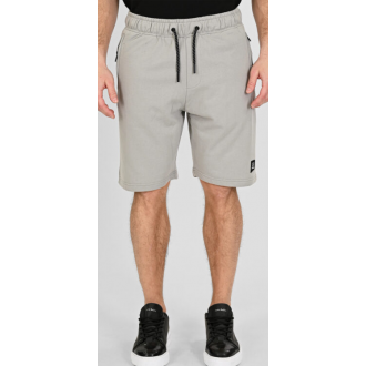 Rebase Ανδρική Αθλητική Βερμούδα  Shorts with Zippers at Pockets Terry Fleece 261RMS-6024 LT grey