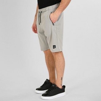 Rebase Ανδρική Αθλητική Βερμούδα Shorts with Zippers at Pockets Terry Fleece 261RMS-6024 LT grey Rebase Ανδρική Αθλητική Βερμούδα Shorts with Zippers at Pockets Terry Fleece 261RMS-6024 LT grey
