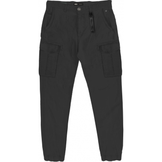 Rebase Chinos Cargo Pants with Elastic Ankle Tape 261RCCP-4085 black Rebase Chinos Cargo Pants with Elastic Ankle Tape 261RCCP-4085 black