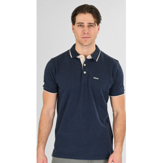 Rebase Polo Pique 261RPS-3064 indigo melange Rebase Polo Pique 261RPS-3064 indigo melange