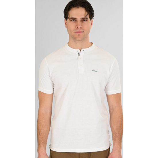 Rebase Polo Pique Mao Collar 261RPS-3065 white Rebase Polo Pique Mao Collar 261RPS-3065 white