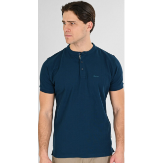 Rebase Polo Pique Mao Collar 261RPS-3065 petrol Rebase Polo Pique Mao Collar 261RPS-3065 petrol