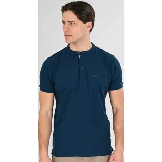 Rebase Polo Pique Mao Collar 261RPS-3065 petrol Rebase Polo Pique Mao Collar 261RPS-3065 petrol