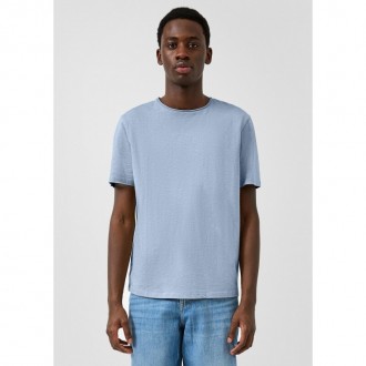 QS BY s.Oliver  ΑΝΔΡΙΚΟ T-SHIRT 2141633-5007 light blue