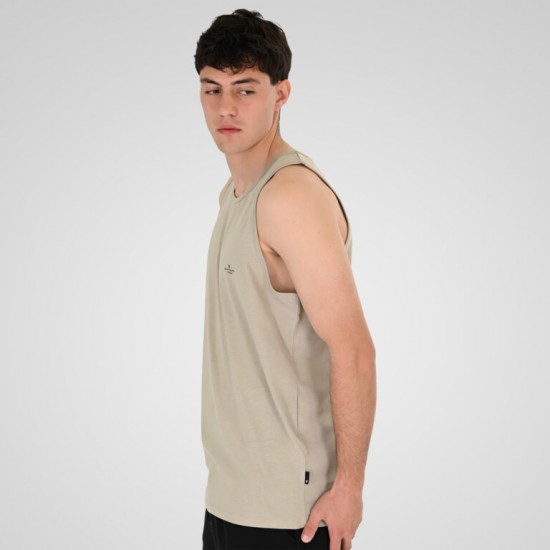 Rebase T-Shirts Sleeveless with High Density Print 261RTSL-9106 stone beige Rebase T-Shirts Sleeveless with High Density Print 261RTSL-9106 stone beige