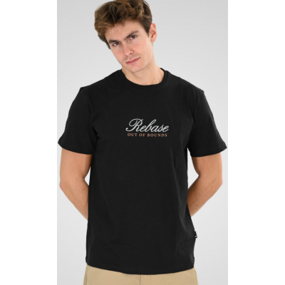 Rebase T-Shirts with High Density Print 261RTS-9113 black Rebase T-Shirts with High Density Print 261RTS-9113 black