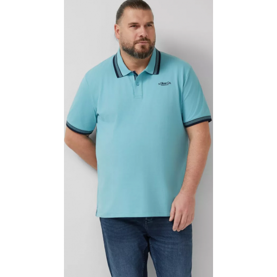 S.Oliver Piqué polo shirt with contrasting details 2177294-66D1 S.Oliver Piqué polo shirt with contrasting details 2177294-66D1