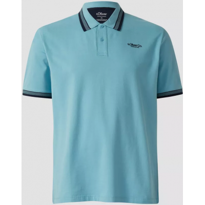 S.Oliver Piqué polo shirt with contrasting details 2177294-66D1