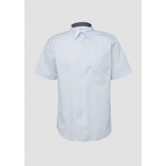 S.Oliver ΑΝΔΡΙΚΟ Κ/Μ ΠΟΥΚΑΜΙΣΟ Γαλάζιο 2173467-50A0 S.Oliver ΑΝΔΡΙΚΟ Κ/Μ ΠΟΥΚΑΜΙΣΟ Γαλάζιο 2173467-50A0