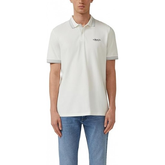 S.Oliver Piqué polo shirt with contrasting details 2172373-02D1 S.Oliver Piqué polo shirt with contrasting details 2172373-02D1