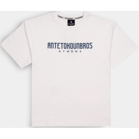 Antetokounbros Location Athens Ανδρικό T-Shirt APCD152U28 off white Antetokounbros Location Athens Ανδρικό T-Shirt APCD152U28 off white