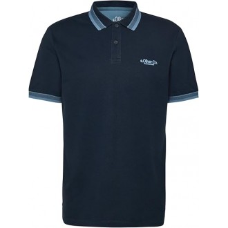S.Oliver Piqué polo shirt with contrasting details 2172373-59D1