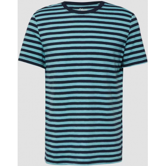S.Oliver Striped T-shirt with flame yarn texture 2178655-66G1