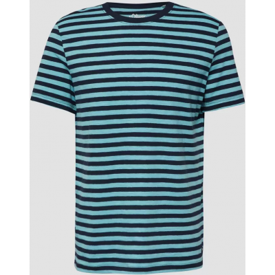S.Oliver Striped T-shirt with flame yarn texture 2178655-66G1