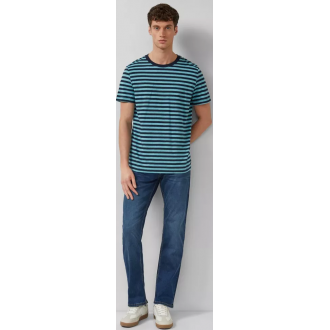 S.Oliver Striped T-shirt with flame yarn texture 2178655-66G1 S.Oliver Striped T-shirt with flame yarn texture 2178655-66G1