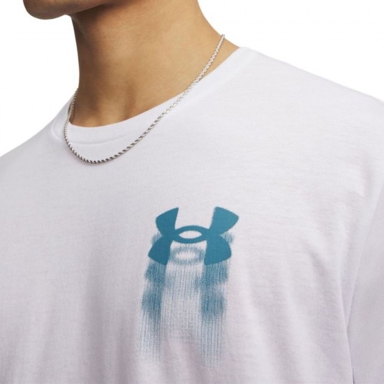 Under Armour Blur Logo T-shirt Λευκο 6009245-100