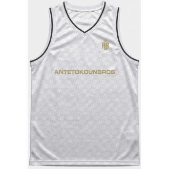 Antetokounbros Μπασκετική Φανέλα Λευκή APCD162U42 WHITE Antetokounbros Μπασκετική Φανέλα Λευκή APCD162U42 WHITE