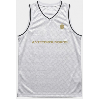 Antetokounbros Μπασκετική Φανέλα Λευκή APCD162U42 WHITE Antetokounbros Μπασκετική Φανέλα Λευκή APCD162U42 WHITE