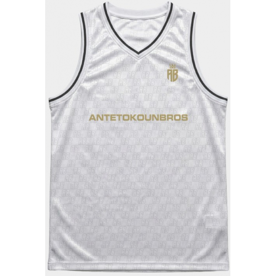 Antetokounbros Μπασκετική Φανέλα Λευκή APCD162U42 WHITE Antetokounbros Μπασκετική Φανέλα Λευκή APCD162U42 WHITE