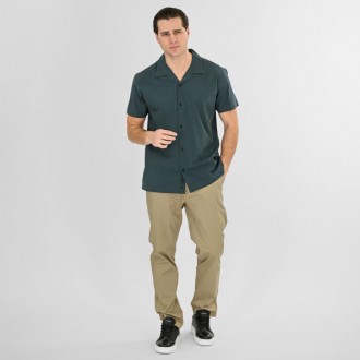 Rebase Chinos Pants with Half Elastic Waistband Lightweight 261RCP-4108 LT MOSS Rebase Chinos Pants with Half Elastic Waistband Lightweight 261RCP-4108 LT MOSS
