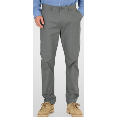 Rebase Chinos Pants with Half Elastic Waistband Lightweight 261RCP-4108 LT SAGE