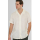 Rebase Shirts with Short Sleeves Special Fabric Relaxed Fit 261RGS-5156 WHITE Rebase Shirts with Short Sleeves Special Fabric Relaxed Fit 261RGS-5156 WHITE