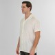 Rebase Shirts with Short Sleeves Special Fabric Relaxed Fit 261RGS-5156 WHITE Rebase Shirts with Short Sleeves Special Fabric Relaxed Fit 261RGS-5156 WHITE