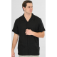Rebase Shirts with Short Sleeves Special Fabric Relaxed Fit 261RGS-5156 BLACK Rebase Shirts with Short Sleeves Special Fabric Relaxed Fit 261RGS-5156 BLACK