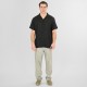 Rebase Shirts with Short Sleeves Special Fabric Relaxed Fit 261RGS-5156 BLACK Rebase Shirts with Short Sleeves Special Fabric Relaxed Fit 261RGS-5156 BLACK