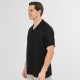 Rebase Shirts with Short Sleeves Special Fabric Relaxed Fit 261RGS-5156 BLACK Rebase Shirts with Short Sleeves Special Fabric Relaxed Fit 261RGS-5156 BLACK