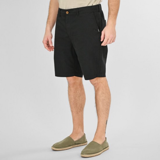 Rebase Short Chinos with Half Elastic Waistband Lightweight 261RMSHO-7047 BLACK Rebase Short Chinos with Half Elastic Waistband Lightweight 261RMSHO-7047 BLACK