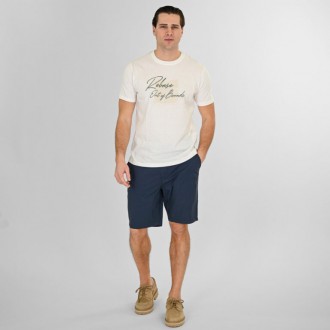 Rebase Short Chinos with Half Elastic Waistband Lightweight 261RMSHO-7047 SMOKE BLUE Rebase Short Chinos with Half Elastic Waistband Lightweight 261RMSHO-7047 SMOKE BLUE
