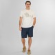 Rebase Short Chinos with Half Elastic Waistband Lightweight 261RMSHO-7047 SMOKE BLUE Rebase Short Chinos with Half Elastic Waistband Lightweight 261RMSHO-7047 SMOKE BLUE