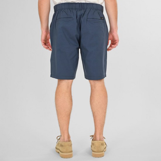 Rebase Short Chinos with Half Elastic Waistband Lightweight 261RMSHO-7047 SMOKE BLUE Rebase Short Chinos with Half Elastic Waistband Lightweight 261RMSHO-7047 SMOKE BLUE