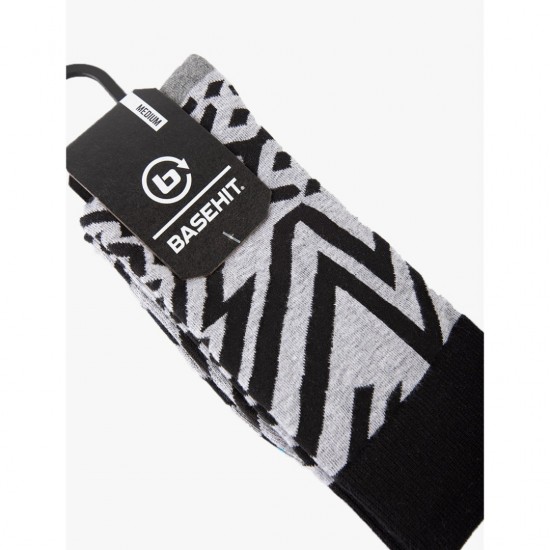 BASEHIT 202.BU08.21-PR1005 GREYML-BLACK Γκρί BASEHIT 202.BU08.21-PR1005 GREYML-BLACK Γκρί