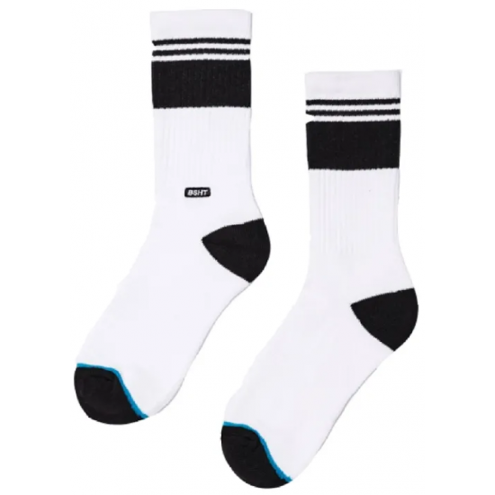 Basehit Ανδρική Κάλτσα 202.BU08.08-WHITE-BLACK Λευκό Basehit Ανδρική Κάλτσα 202.BU08.08-WHITE-BLACK Λευκό