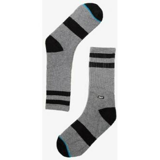 Basehit Ριγέ Ανδρικές Κάλτσες Γκρι 1-PACK 202.BU08.10 GREY ML-BLACK Γκρι Basehit Ριγέ Ανδρικές Κάλτσες Γκρι 1-PACK 202.BU08.10 GREY ML-BLACK Γκρι