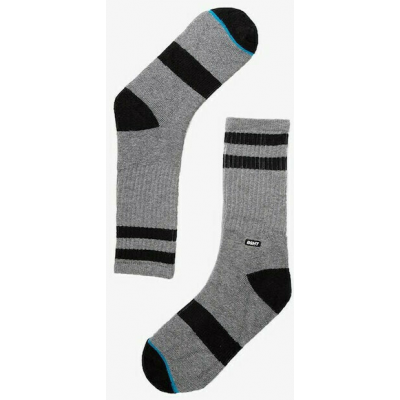 Basehit Ριγέ Ανδρικές Κάλτσες Γκρι 1-PACK 202.BU08.10 GREY ML-BLACK Γκρι