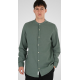 Rebase Linen Shirts with Mao Collar and Long Sleeves 261RGS-5172 palm green Rebase Linen Shirts with Mao Collar and Long Sleeves 261RGS-5172 palm green