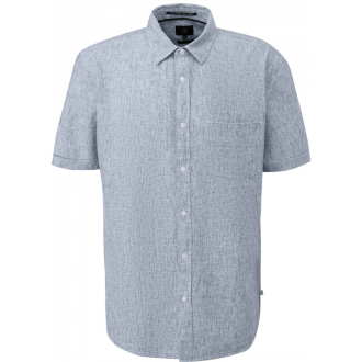 QS by S.Oliver Men's Regular Fit Linen blend shirt 2175224-58W0