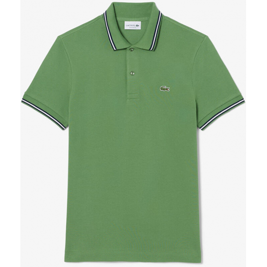 Lacoste ανδρικό Polo Trim Accent PH9875-02M Πράσινο Lacoste ανδρικό Polo Trim Accent PH9875-02M Πράσινο