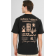 Rebase T-Shirt Front-Back Printed Relaxed Fit 261RTS-9099 BLACK Rebase T-Shirt Front-Back Printed Relaxed Fit 261RTS-9099 BLACK