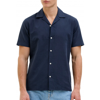 JJ REBEL Moss Sunny Resort Classic Shirt Men 12283787 navy blazer