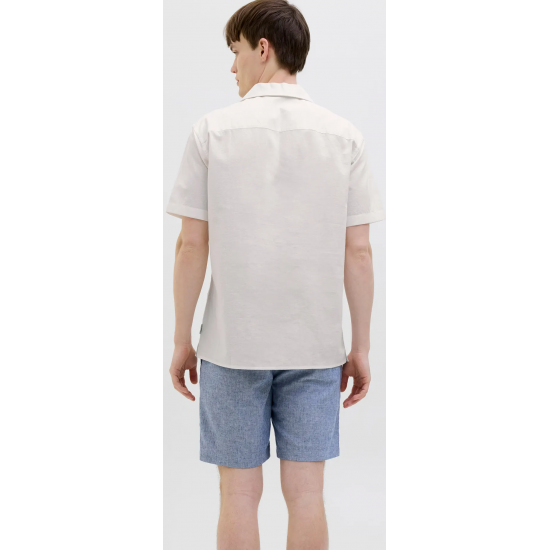 JJ REBEL Moss Sunny Resort Classic Shirt Men 12283787 white JJ REBEL Moss Sunny Resort Classic Shirt Men 12283787 white