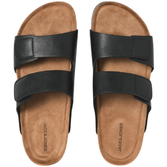 Jack&Jones Σαγιονάρες 12292047- black Jfw Brunswick PU Strap Sandal Jack&Jones Σαγιονάρες 12292047- black Jfw Brunswick PU Strap Sandal