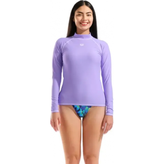Arena Rash Vest L-S Graphic Γυναικεία Μπλούζα Αντηλιακή 011101-900