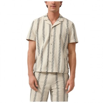 S.Oliver Patterned crochet lace shirt in a resort fit with button placket 2179103-99X0 S.Oliver Patterned crochet lace shirt in a resort fit with button placket 2179103-99X0